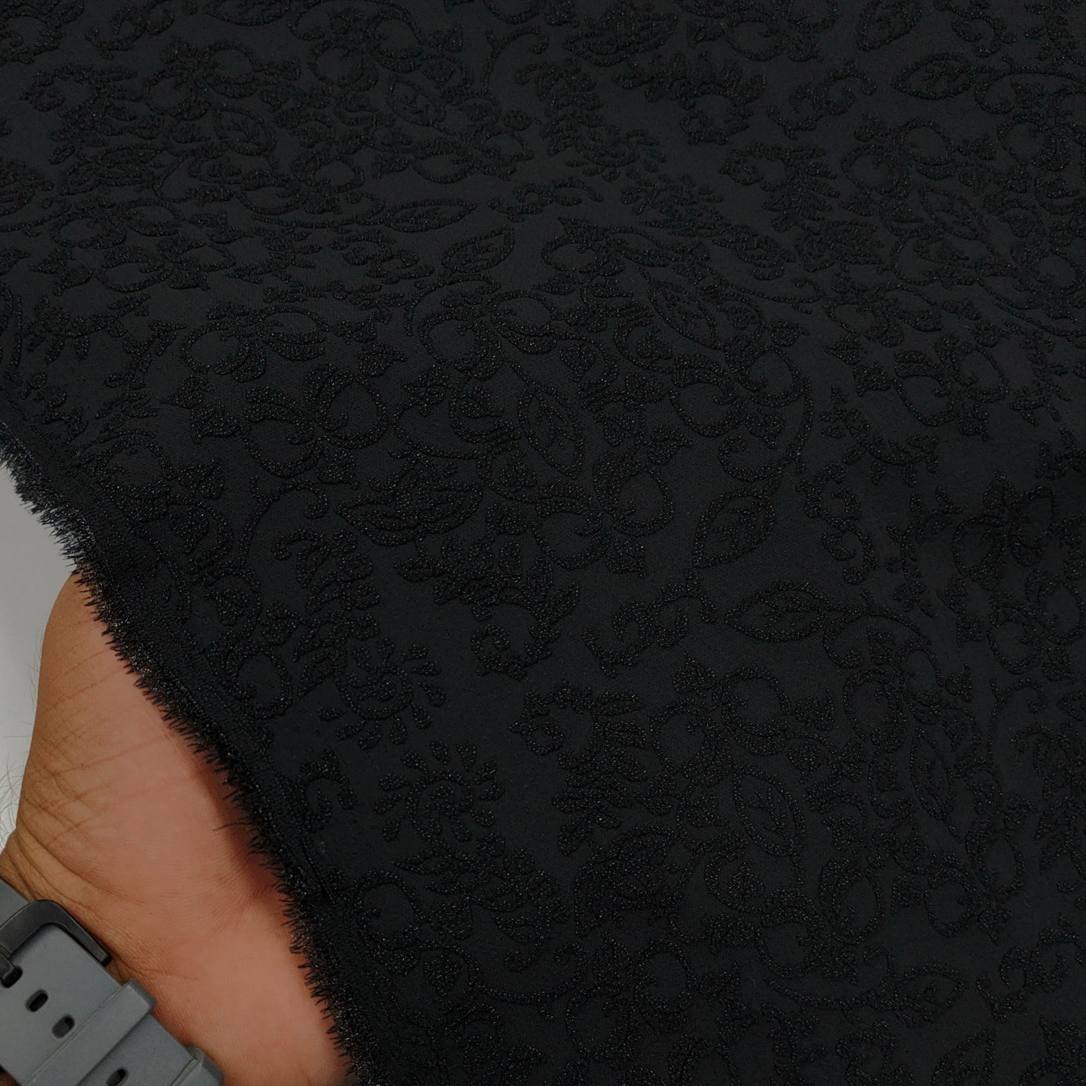 Tuxido Blazer Fabric ManTire Italian Stretchable Jacquard Colour Black